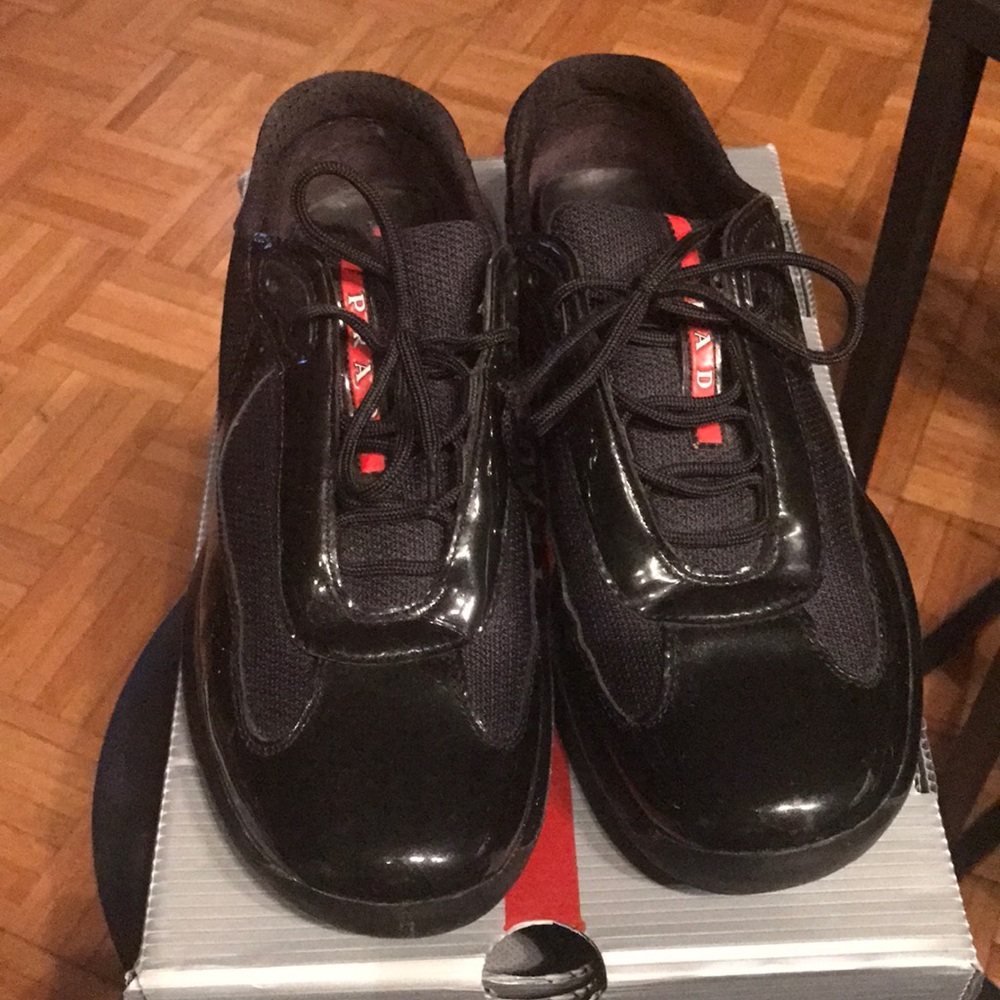 Patent leather Prada sneakers {AUTHENTIC}